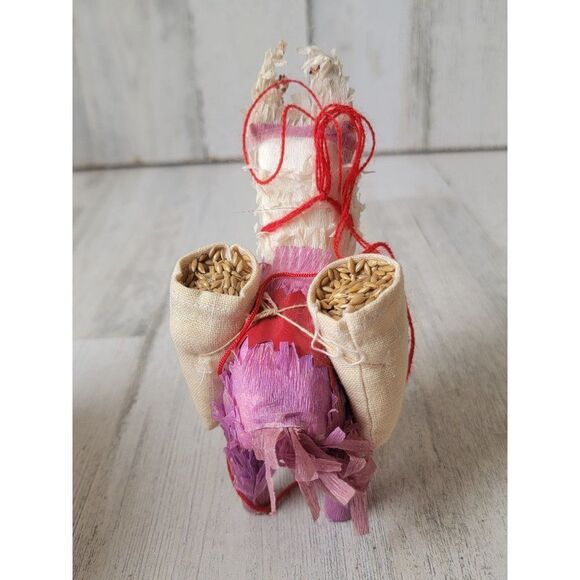 Llama donkey Piñata seed ornament Xmas decor Fiesta - Picture 4 of 8